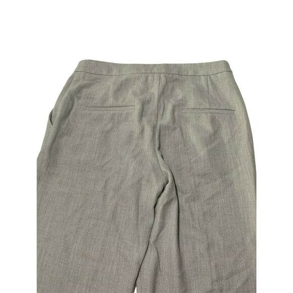 H&M Dress Work Pants Women's Light Gray Sz 6 Mid Rise Ankle Leg Stretch Flannel - Picture 3 of 8